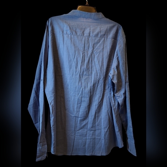 NWT Coof Andy 2XL Blue Mandarin Collar Tunic unisex - Picture 14 of 15